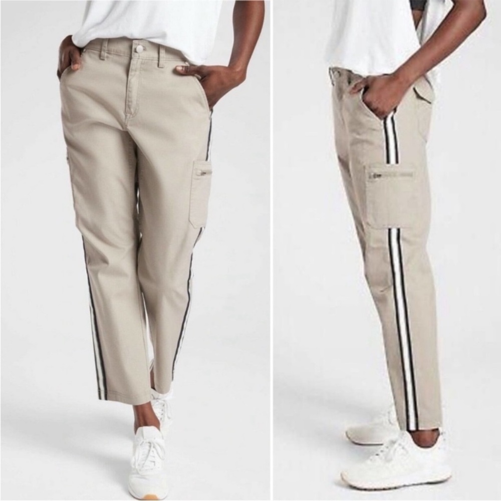 Athleta Summet Cargo Pants Womens 2 Indie Preppy Striped Gorpcore Blokecore